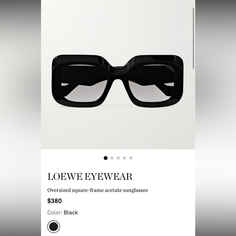 LOEWE Anagram - Black Oversized Sunglasses